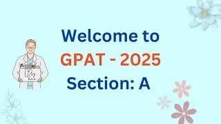GPAT 2025 - Section A _ Practice MCQ _  #exam #pharmacy #gpat #gpat2025 #gpatmcq #pharmacymcqs