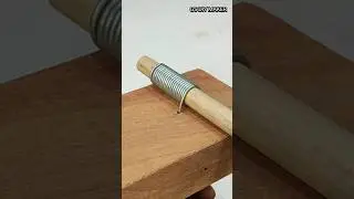 How to make a wire spring #diy #hack  #shorts