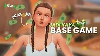 1 Jam Jadi Kaya di The Sims 4 Hanya Dengan Base Game | Gameplay Challenge Bahasa Indonesia
