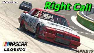 Late Caution - 1987 NASCAR Legends at Dover - iRacing Oval Gameplay