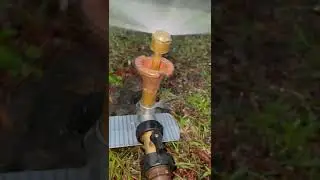Brass pop up sprinkler.
