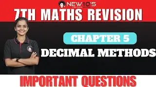 7TH || MATHS  || CHAP 5 ||  DECIMAL METHODS| | ASWATHI MISS | REVISION