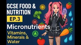 GCSE Food Preparation & Nutrition | Episode 3: Micronutrients &ndash; Vitamins, Minerals & Water