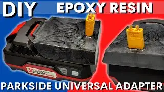 Parkside X20V Team Battery Create Perl Black  Epoxy Resin Universal Adapter with XT60 Connector