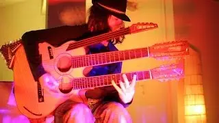 49-string guitar - Michael Jackson Tribute on 49 strings - impossible guitar cover - Paolo Schianchi