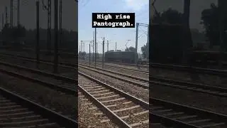 WAG 9:High Rise Pantograph in Action #train #trainjourney #rail #wag9 #railfans #highrisepantograph