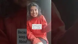 I make content on disability because society never lets me forget my disability. #disability