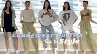 COMFY LOUNGEWEAR OUTFITS + STYLE GUIDE | (staying cute +comfy at home)
