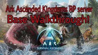 Ark Ascended l Kingdoms RP PVP Server l building my Cyberpunk style base l Base Walkthrough l