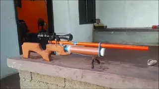 How to make basic bolt action 8mm steel ball PVC danatured alcohol toy gun