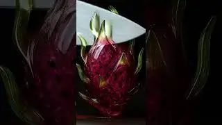 Cutting Glass Dragon Fruit 🍉✨ | ASMR Satisfying Sounds&rdquo;