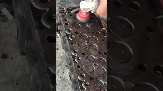 Diesel engine head face polish #viral #ytshorts