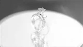 EGL USA H-VS2 18K White Gold Cushion Cut Diamond Engagement Ring And Band 1.88ct - ASW - 1002N
