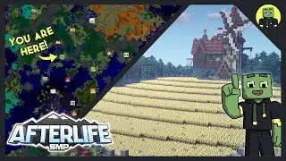 WHEAT FIELD & Mini Tour! - AfterLife SMP: Ep8 (Minecraft 2021)