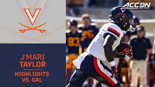 Virginia RB J'Mari Taylor Highlights vs. Cal