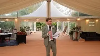 Jen and Lloyd Wedding Speeches at The Kilminorth Cottages in Looe, Cornwall