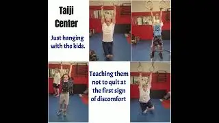 Encouraging the kids not to quit just because it gets uncomfortable