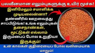எலும்புகள் பலவீனமா? இந்த விதை தினமும் சாப்பிட்டால் கால்வலி வலிமை திரும்பும்!