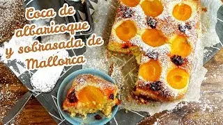 coca de albaricoque y sobrasada de Mallorca