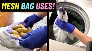 Reducing Plastic with Lotus Produce Bags! Perfect for Shopping & Garden Produce!