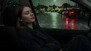 Soothing Rain in Car with Far Thunder for Relaxation, Focus, Meditation and Better Sleep