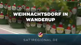 Weihnachtsdorf in Wanderup erstrahlt in hellem Glanz