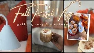 Decorating for Fall 2024 | Autumn reset, cozy drinks, decor shopping + Temu haul