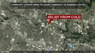 Killeen Community Center opens its doors to provide relief from the cold