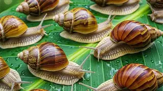 The Great Night Feast: Snail Hunts for Dinner in a Backyard Macro View
