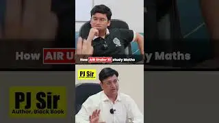 How AIR under 10 study Maths #jee #iit