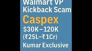 $120K/Day Kickback Allegation | Walmart VP-Caspex 1200 H-1B Scam?  || Kumar Exclusive