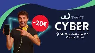 Cyber Monday Super Sconto Twist:  20&euro; di sconto su tutti i prodotti in negozio