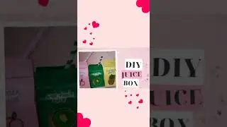 How to make a juice box | DIY juice box | Paper juice box | Paper crafts