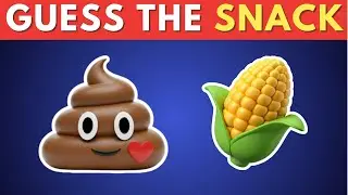 Guess the SNACK & CANDY by Emoji? 🍟🍔 Emoji Quiz Challenge 2026