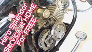Hero Splendor Servicing At Home | Free Splendor Service | DIY Hero Splendor |