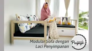 Buat Sofa Minimalis dengan Laci Penyimpanan, DIY Modular Sofa with Storage