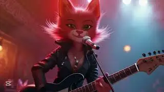 Neon Cats: A Heroic Performance in the Cyberpunk Alley #ai #metaverse #meow #cats #cat