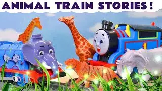 Train Stories with Thomas Toy Trains and Animals