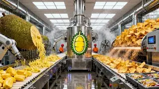 Inside a modern Jackfruit processing plant: From farm to Jackfruit chip (The Whole Process)