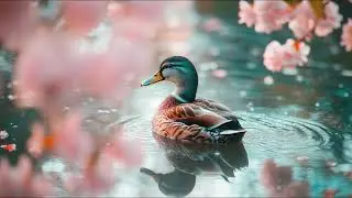 Soft Lofi Music & Peaceful Spring Duck Pond &ndash; Chill Instrumental Background for Study, Work or Focus