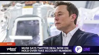 Twitter stock sinks after Tesla CEO Elon Musk pauses takeover