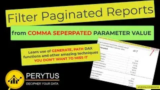 Learn how to use comma separate values in paginated report parameters to filter the Power BI dataset