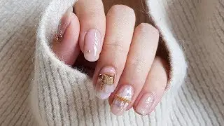 贝壳片美甲教程~春夏清透的浪漫 | 2019 | Romantic Summer Crushed Shell Nail Art Inspiration