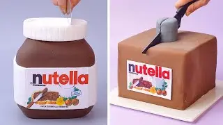 NUTELLA Chocolate Cakes Are Very Creative And Tasty | Most Satisfying Chocolate Cake Tutorials