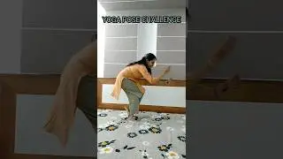Yoga pose challenge #youtubeshorts #viral #funny #shortsfeed #viralvideos # fun challenges