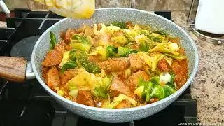 Saftiger Kapusten-Fleisch-Eintopf: Cremig, aromatisch & einfach zubereitet! 🍲🍗