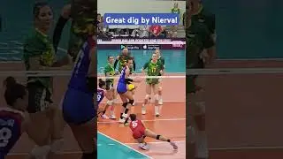 Alas Pilipinas Libero Jen Nierva with a Great Dig! #shorts