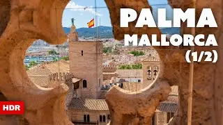 Palma, Mallorca. Virtual Walk (1/2) La Seu Cathedral Rooftop Tour | 4K HDR + Binaural Audio