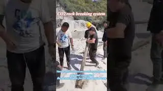 New gasblasting system #rockblasting&nbsp;#nonexplosive&nbsp;#rockbreaking&nbsp;#co2rockblasting&nbsp;#quarry&nbsp;#mining