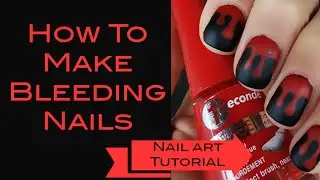 How To Make Bleeding Nail Art Design | Deluxe Nails Sely